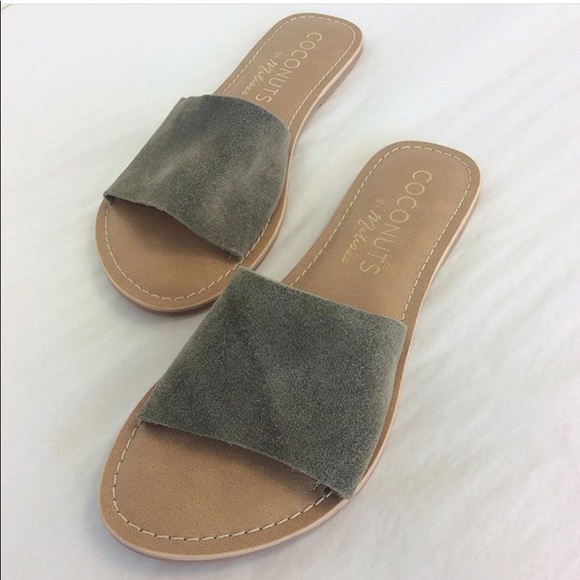 Coconuts by Matisse | Shoes | Coconuts By Matisse Olive Suede Cabana Slide  | Poshmark